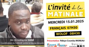 Invite de la Matinale ! Avec Mr. Moustapha SANÉ 15 Janvier 2025