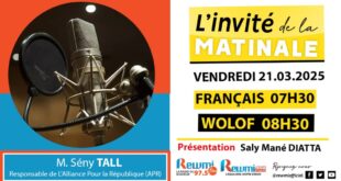 Invite de la Matinale ! Avec M. Sény TALL 21 Mars 2025 Fr