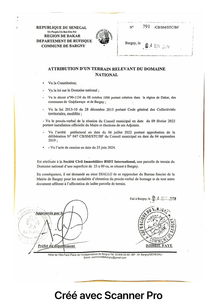 Bargny : un parfum de scandale foncier secoue la mairie 3 IMG 20250328 WA0090