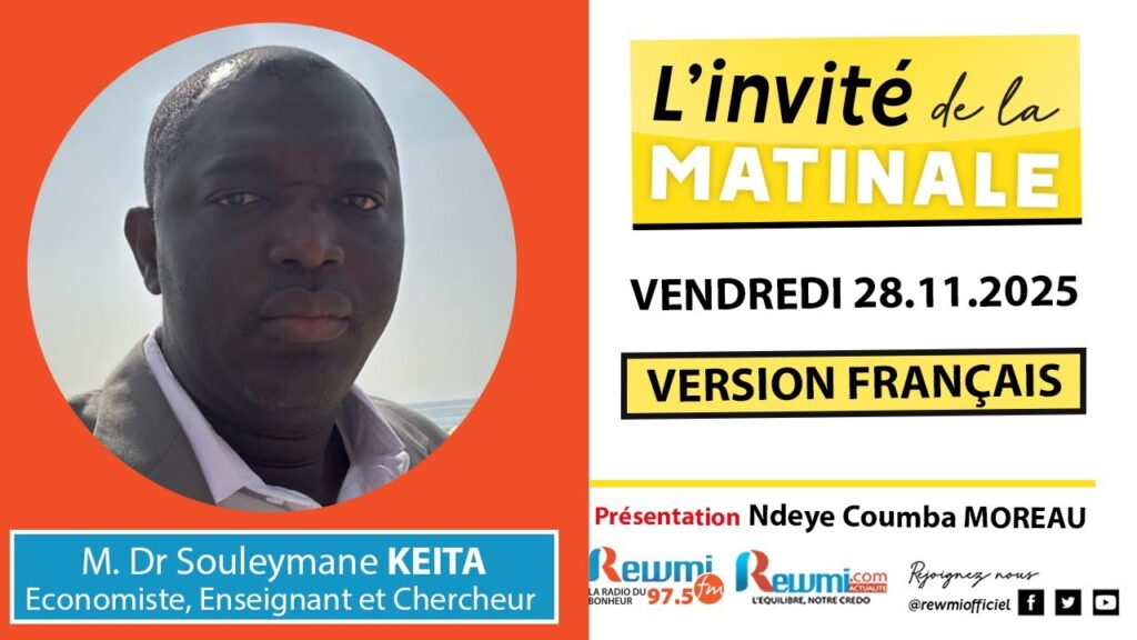 Invite de la Matinale ! Avec M. Dr Souleymane KEITA 28 Novembre 2025 Fr 2 invite de la matinale 36