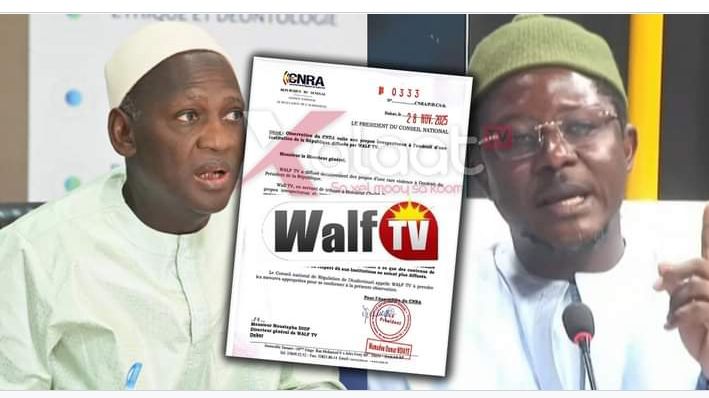 Propos de Cheikh Bara Ndiaye à l'endroit du Président Diomaye : Le CNRA met en garde Walf Tv 1 Screenshot 20251201 1506542