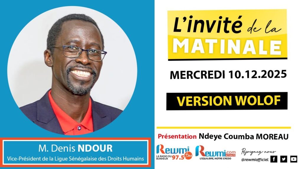Invite de la Matinale ! Avec M. Denis NDOUR 10 Décembre 2025 Wlf 2 invite de la matinale 15