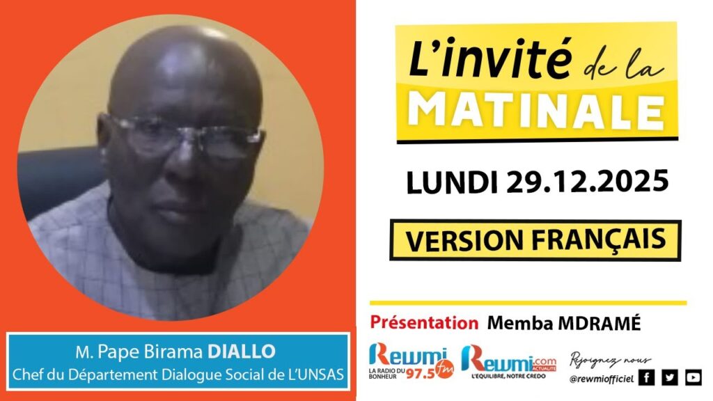 Invite de la Matinale ! Avec M. PapeA Birama DIALLO 29 Décembre 2025 Fr… 2 invite de la matinale 31