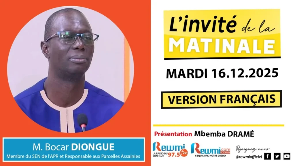 Invite de la Matinale ! Avec M. Bocar DIONGUE 16 Décembre 2025 Fr 2 maxresdefault