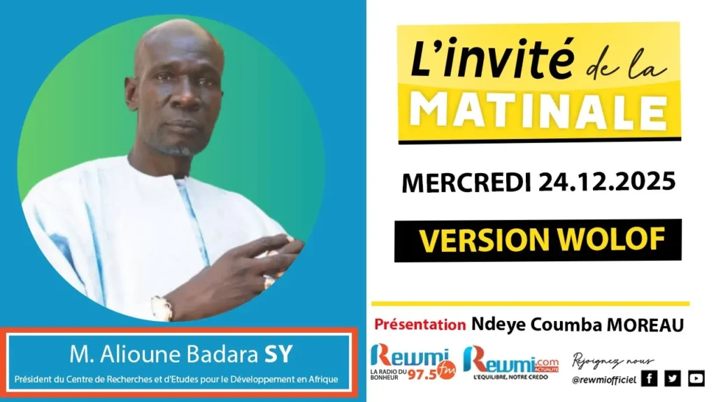 Invite de la Matinale ! Avec M. Alioune Badara SY 24 Décembre 2025 Wlf… 2 maxresdefault 3