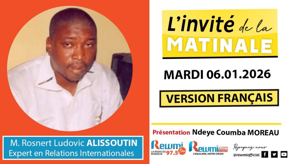 Invite de la Matinale ! Avec M. Rosnert Ludovic ALISSOUTIN 06 Janvier 2026 Fr 2 invite de la matinale 2
