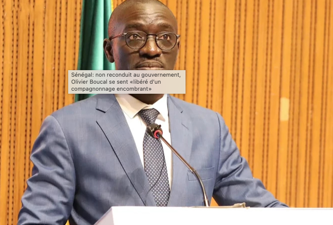 Sénégal: non reconduit au gouvernement, Olivier Boucal se sent «libéré d’un compagnonnage encombrant» 1 Capture decran 2026 06 02 a 12.41.13