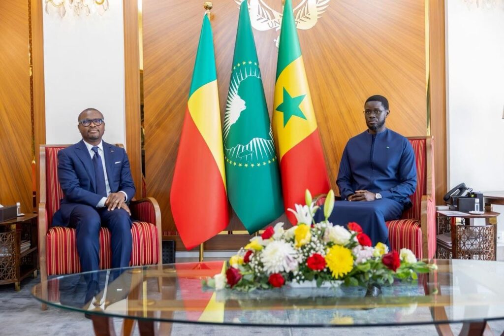 Le Président de la République du Bénin, S.E.M. Romuald Wadagni, a effectué ce mardi une visite d'amitié et de travail au Sénégal 1 IMG 20260609 WA0088