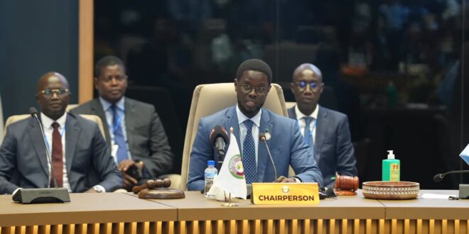 Le Président Bassirou Diomaye Faye, nouveau Président en exercice de la CEDEAO 1 749270083 945519618574622 6158445650330778040 n