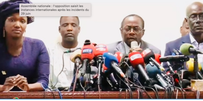Assemblée nationale : l'opposition saisit les instances internationales après les incidents du 29 juin 1 DEPUTES OPPOSITION