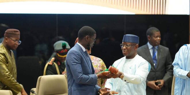 Le Président Bassirou Diomaye Faye, nouveau Président en exercice de la CEDEAO 1 IMG 20260719 WA0100