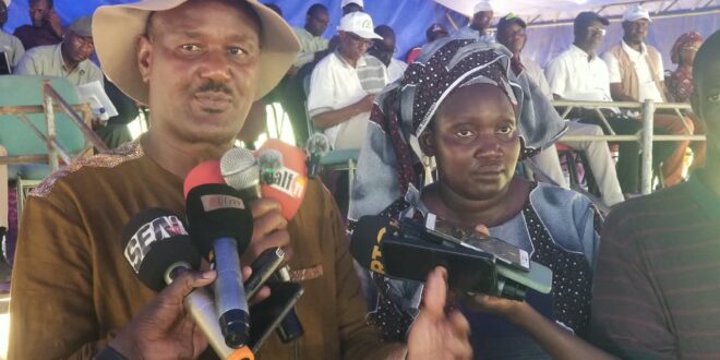 En tournée de suivi de la campagne agricole , le ministre de l’agriculture Cheikhou Oumar Ba déclaré que "le gouvernement a décidé d’avoir les coopératives..." 1 IMG 20260927 WA0060