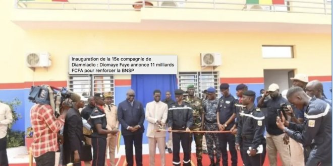 Inauguration de la 15e compagnie de Diamniadio : Diomaye Faye annonce 11 milliards FCFA pour renforcer la BNSP 1 Capture decran 2026 10 24 a 16.40.31